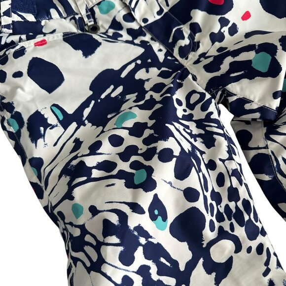 ROXY Girls Navy Butterfly Ski Winter Pants Size Medium - Picture 6 of 8